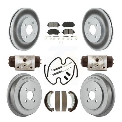 [Avant + Arrière] Kit de disque (revêtu) et plaquette (semi-métallique) de frein pour 2003 Saturn Ion KGS-101649