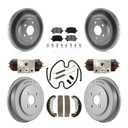 [Avant + Arrière] Kit de disque (revêtu) et plaquette (semi-métallique) de frein pour 2006 Pontiac Pursuit avec Brakes KGS-101652