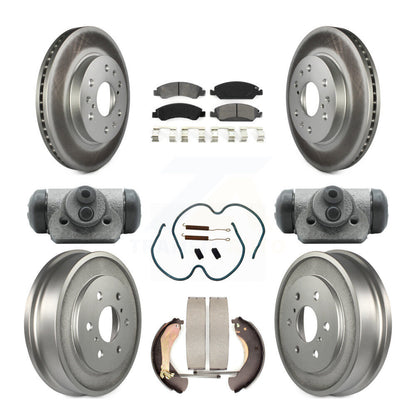 [Avant + Arrière] Kit de disque (revêtu) et plaquette (semi-métallique) de frein pour Chevrolet Silverado 1500 GMC Sierra Classic KGS-101654