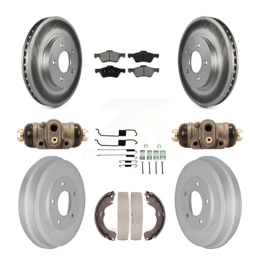 [Avant + Arrière] Kit de disque (revêtu) et plaquette (semi-métallique) de frein pour Ford Escape Mercury Mariner KGS-101664