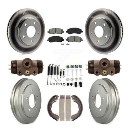 [Avant + Arrière] Kit de disque (revêtu) et plaquette (semi-métallique) de frein pour Dodge Caliber KGS-101668
