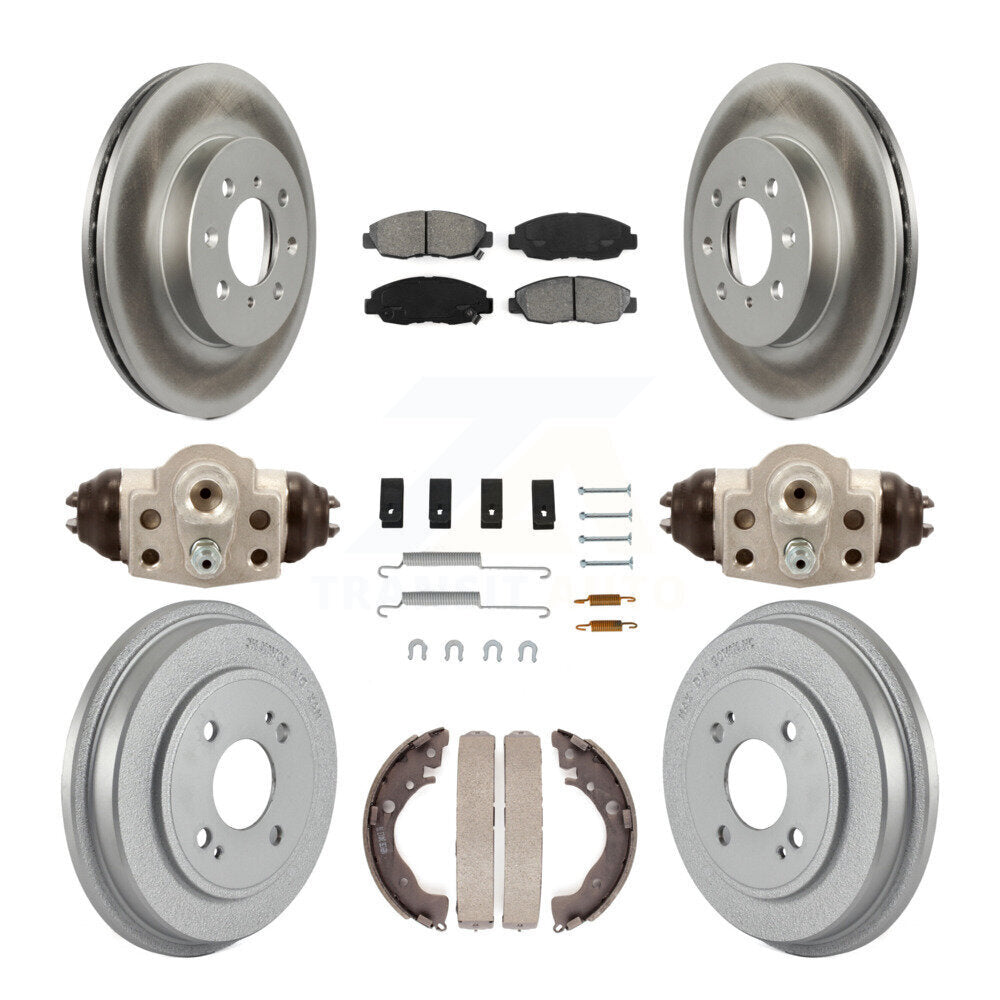 [Avant + Arrière] Kit de disque (revêtu) et plaquette (semi-métallique) de frein pour Honda Insight KGS-101670