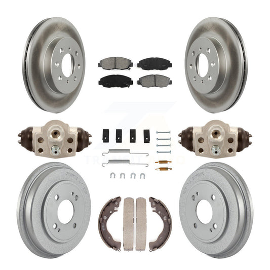 [Avant + Arrière] Kit de disque (revêtu) et plaquette (semi-métallique) de frein pour Honda Insight KGS-101670