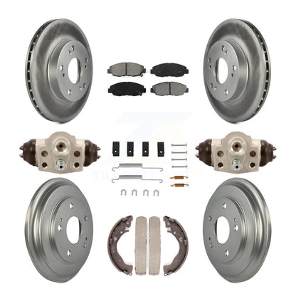 [Avant + Arrière] Kit de disque (revêtu) et plaquette (semi-métallique) de frein pour Honda Civic KGS-101673