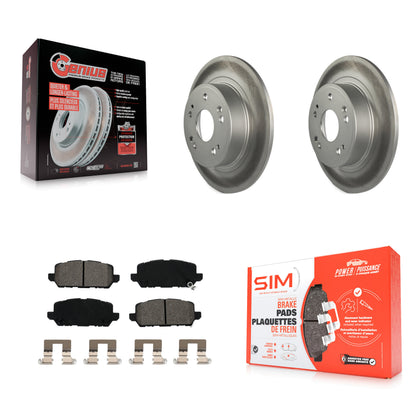 [Arrière] Kit de disque (revêtu) et plaquette (semi-métallique) de frein pour 2016-2022 Honda HR-V KGS-101683