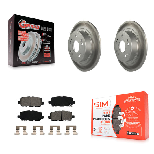 [Arrière] Kit de disque (revêtu) et plaquette (semi-métallique) de frein pour 2016-2022 Honda HR-V KGS-101683
