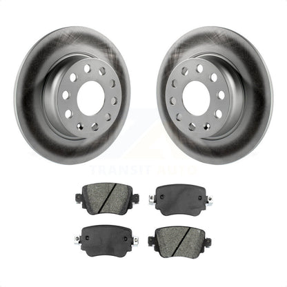 [Arrière] Kit de disque (revêtu) et plaquette (semi-métallique) de frein pour Volkswagen Passat GTI Golf SportWagen Alltrack KGS-101686 par Transit Auto