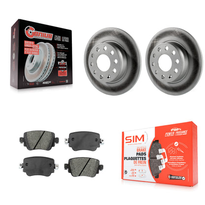[Arrière] Kit de disque (revêtu) et plaquette (semi-métallique) de frein pour Volkswagen Passat GTI Golf SportWagen Alltrack KGS-101686