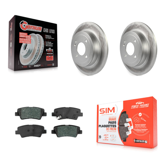 [Arrière] Kit de disque (revêtu) et plaquette (semi-métallique) de frein pour Hyundai Accent Kia Rio KGS-101689