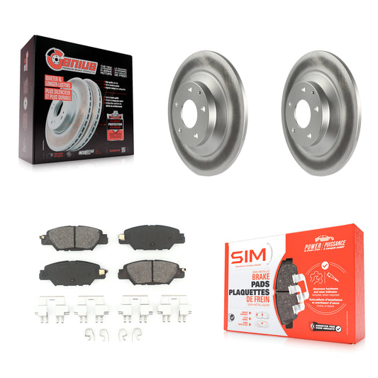 [Arrière] Kit de disque (revêtu) et plaquette (semi-métallique) de frein pour Mazda CX-5 KGS-101690