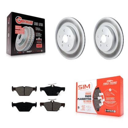 [Arrière] Kit de disque (revêtu) et plaquette (semi-métallique) de frein pour Subaru Outback Legacy WRX KGS-101696