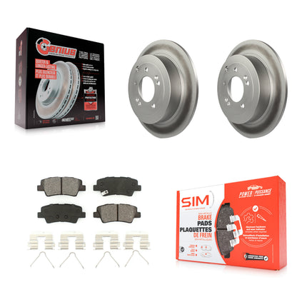 [Arrière] Kit de disque (revêtu) et plaquette (semi-métallique) de frein pour Hyundai Tucson Kia Sportage KGS-101697