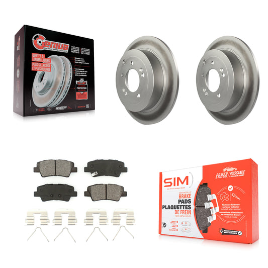 [Arrière] Kit de disque (revêtu) et plaquette (semi-métallique) de frein pour Hyundai Tucson Kia Sportage KGS-101697