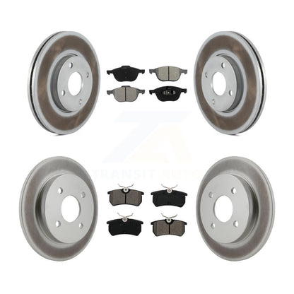 [Avant + Arrière] Kit de disque (revêtu) et plaquette (semi-métallique) de frein pour 2005-2007 Ford Focus rear brakes KGS-101702