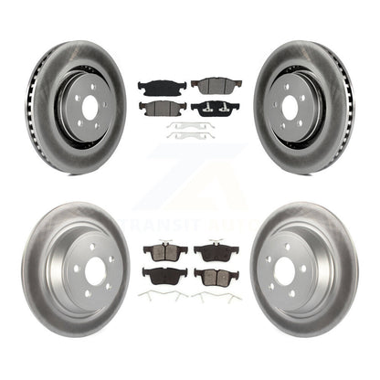[Avant + Arrière] Kit de disque (revêtu) et plaquette (semi-métallique) de frein pour Ford Edge Lincoln MKX Nautilus KGS-101706