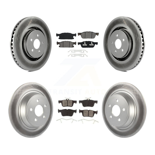 [Avant + Arrière] Kit de disque (revêtu) et plaquette (semi-métallique) de frein pour Ford Edge Lincoln MKX Nautilus KGS-101706