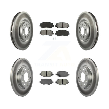 [Avant + Arrière] Kit de disque (revêtu) et plaquette (semi-métallique) de frein pour Jeep Cherokee Chrysler 200 KGS-101709