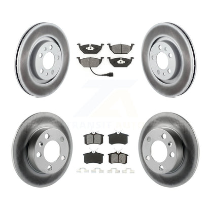 [Avant + Arrière] Kit de disque (revêtu) et plaquette (semi-métallique) de frein pour 2007-2010 Volkswagen Beetle avec 280mm Diameter Rotor KGS-101710