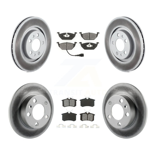 [Avant + Arrière] Kit de disque (revêtu) et plaquette (semi-métallique) de frein pour 2007-2010 Volkswagen Beetle avec 280mm Diameter Rotor KGS-101710