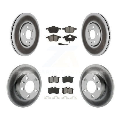 [Avant + Arrière] Kit de disque (revêtu) et plaquette (semi-métallique) de frein pour 2007-2010 Volkswagen Beetle avec 288mm Diameter Rotor KGS-101711