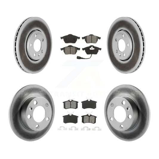 [Avant + Arrière] Kit de disque (revêtu) et plaquette (semi-métallique) de frein pour 2007-2010 Volkswagen Beetle avec 288mm Diameter Rotor KGS-101711