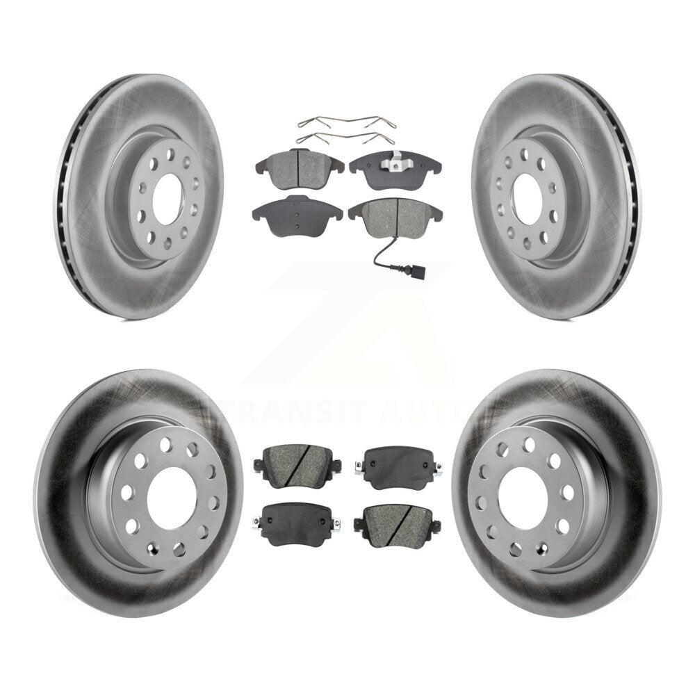 [Avant + Arrière] Kit de disque (revêtu) et plaquette (semi-métallique) de frein pour Volkswagen Passat KGS-101714
