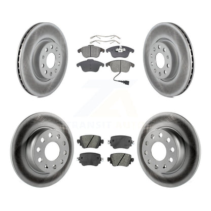 [Avant + Arrière] Kit de disque (revêtu) et plaquette (semi-métallique) de frein pour Volkswagen Passat KGS-101714