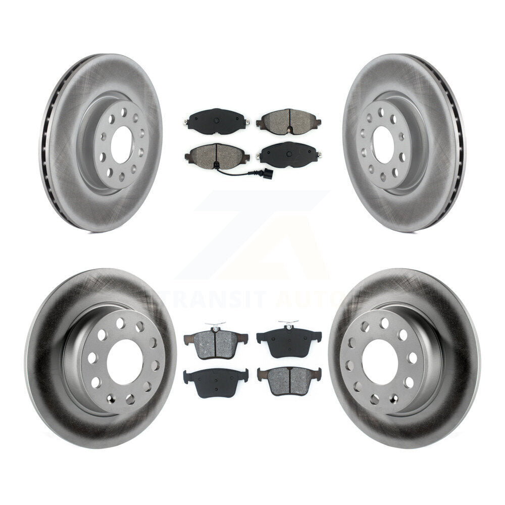 [Avant + Arrière] Kit de disque (revêtu) et plaquette (semi-métallique) de frein pour Audi A3 Quattro Sportback e-tron Volkswagen Taos KGS-101716