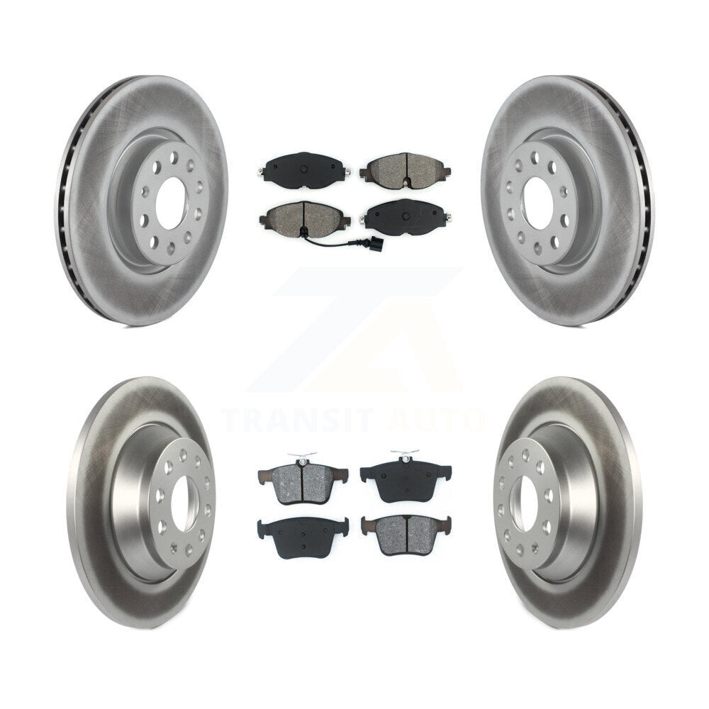 [Avant + Arrière] Kit de disque (revêtu) et plaquette (semi-métallique) de frein pour Audi TT Quattro KGS-101718