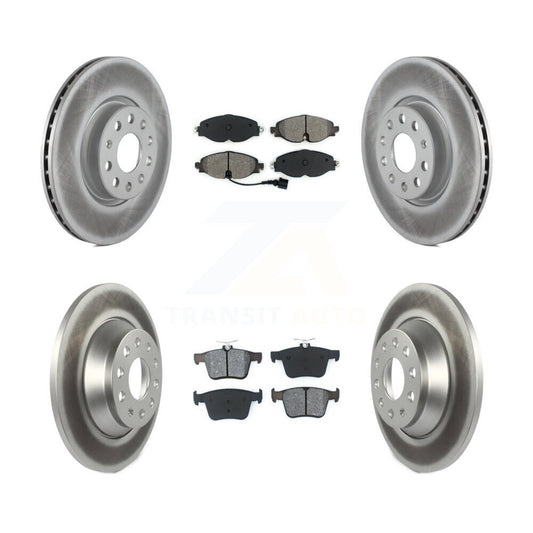 [Avant + Arrière] Kit de disque (revêtu) et plaquette (semi-métallique) de frein pour Audi TT Quattro KGS-101718