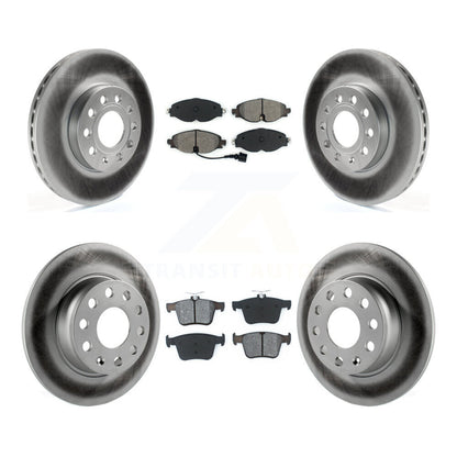[Avant + Arrière] Kit de disque (revêtu) et plaquette (semi-métallique) de frein pour Audi A3 Quattro Volkswagen e-Golf Taos KGS-101719