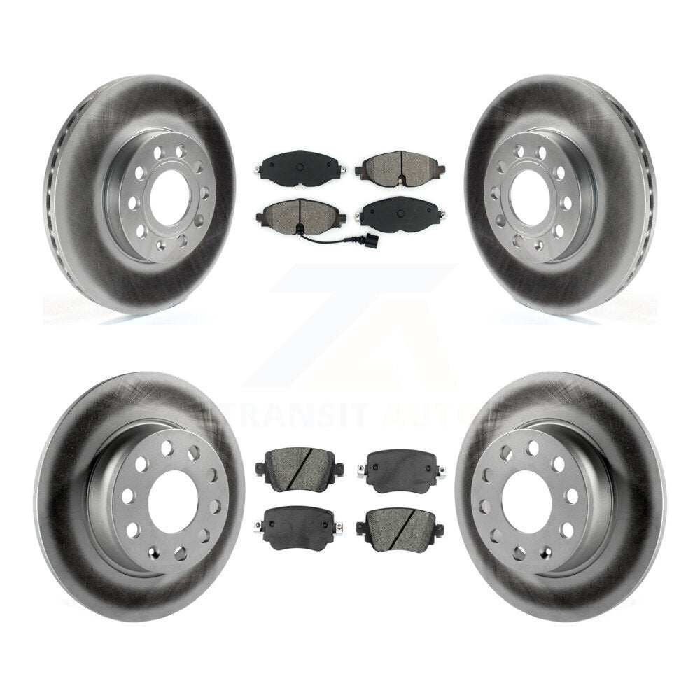 [Avant + Arrière] Kit de disque (revêtu) et plaquette (semi-métallique) de frein pour Volkswagen Golf SportWagen KGS-101720