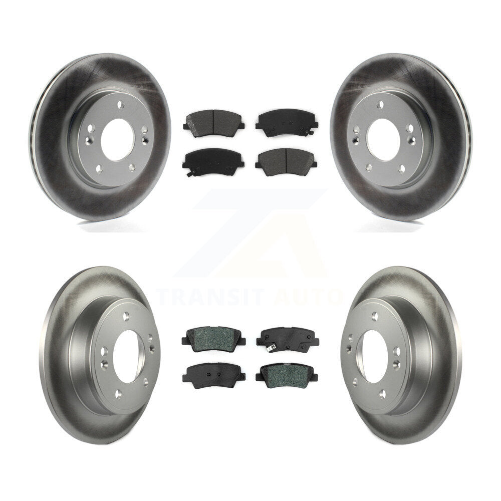 [Avant + Arrière] Kit de disque (revêtu) et plaquette (semi-métallique) de frein pour 2017-2020 Hyundai Elantra 2.0L KGS-101728