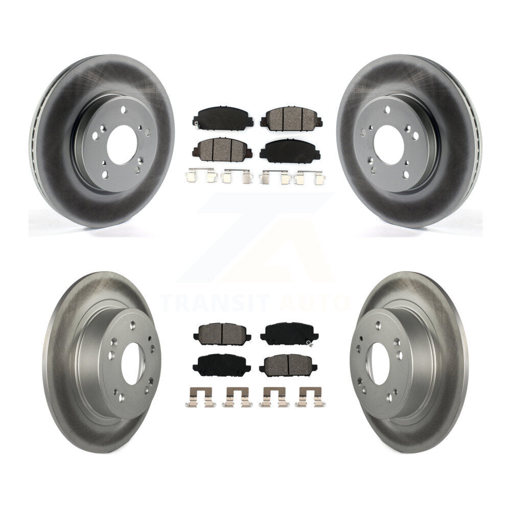 [Avant + Arrière] Kit de disque (revêtu) et plaquette (semi-métallique) de frein pour 2016-2022 Honda HR-V KGS-101733