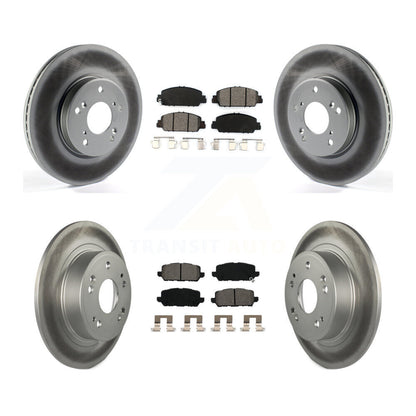 [Avant + Arrière] Kit de disque (revêtu) et plaquette (semi-métallique) de frein pour 2016-2022 Honda HR-V KGS-101733