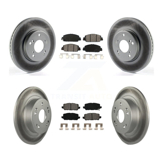 [Avant + Arrière] Kit de disque (revêtu) et plaquette (semi-métallique) de frein pour 2016-2022 Honda HR-V KGS-101733