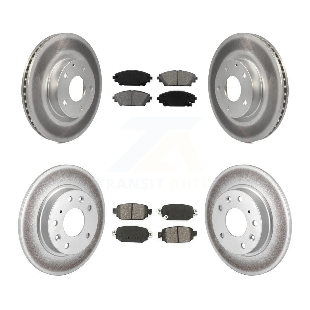 [Avant + Arrière] Kit de disque (revêtu) et plaquette (semi-métallique) de frein pour 2019-2021 Mazda CX-3 AWD KGS-101734