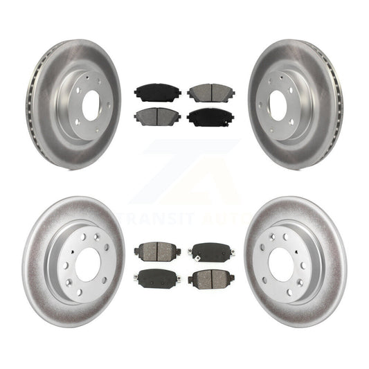 [Avant + Arrière] Kit de disque (revêtu) et plaquette (semi-métallique) de frein pour 2019-2021 Mazda CX-3 AWD KGS-101734