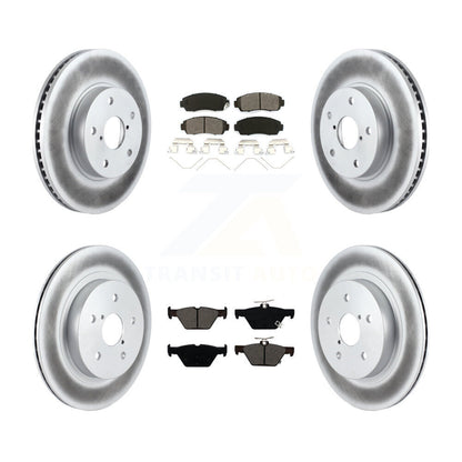 [Avant + Arrière] Kit de disque (revêtu) et plaquette (semi-métallique) de frein pour 2016-2019 Subaru Legacy 2.5L KGS-101737
