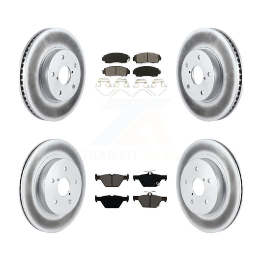 [Avant + Arrière] Kit de disque (revêtu) et plaquette (semi-métallique) de frein pour 2016-2019 Subaru Legacy 2.5L KGS-101737