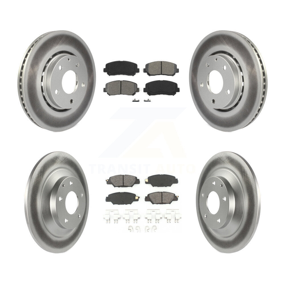 [Avant + Arrière] Kit de disque (revêtu) et plaquette (semi-métallique) de frein pour Mazda CX-5 KGS-101739