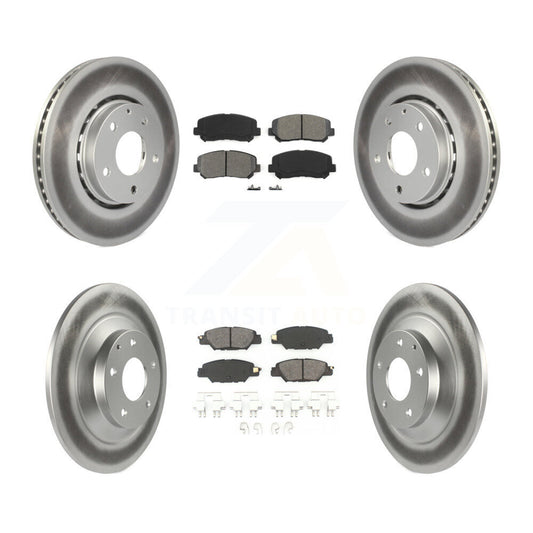 [Avant + Arrière] Kit de disque (revêtu) et plaquette (semi-métallique) de frein pour Mazda CX-5 KGS-101739