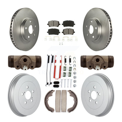 [Avant + Arrière] Kit de disque (revêtu) et plaquette (semi-métallique) de frein pour Toyota Matrix Pontiac Vibe KGS-101742
