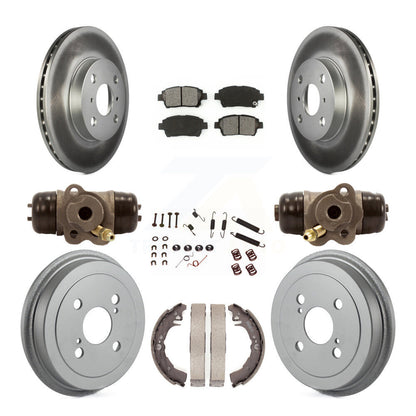 [Avant + Arrière] Kit de disque (revêtu) et plaquette (semi-métallique) de frein pour 2001-2005 Toyota Echo KGS-101743