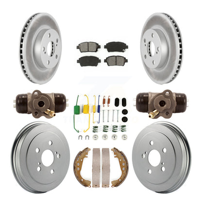 [Avant + Arrière] Kit de disque (revêtu) et plaquette (semi-métallique) de frein pour 2008 Toyota Prius KGS-101747