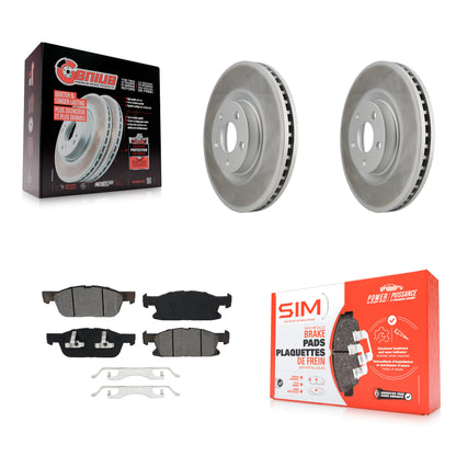 [Avant] Kit de disque (revêtu) et plaquette (semi-métallique) de frein pour Ford Edge KGS-101763
