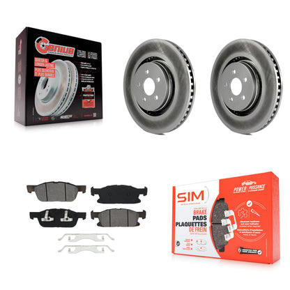 [Avant] Kit de disque (revêtu) et plaquette (semi-métallique) de frein pour Ford Edge Lincoln MKX Nautilus KGS-101764