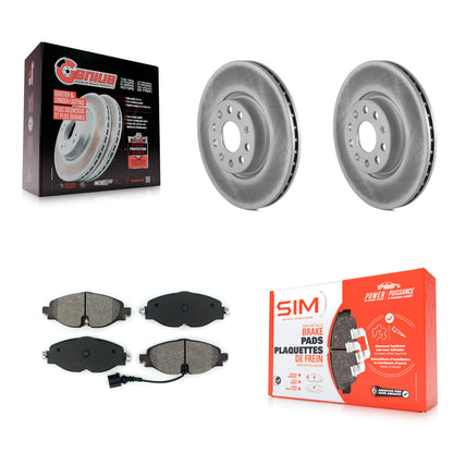 [Avant] Kit de disque (revêtu) et plaquette (semi-métallique) de frein pour Volkswagen Audi GTI A3 Quattro Golf Alltrack Sportback e-tron TT Taos Jetta Passat KGS-101766