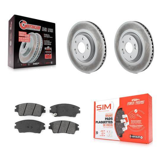 [Avant] Kit de disque (revêtu) et plaquette (semi-métallique) de frein pour 2017-2021 Kia Sportage Turbocharged KGS-101768