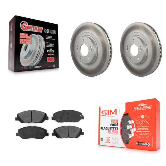 [Avant] Kit de disque (revêtu) et plaquette (semi-métallique) de frein pour Hyundai Santa Fe XL KGS-101769